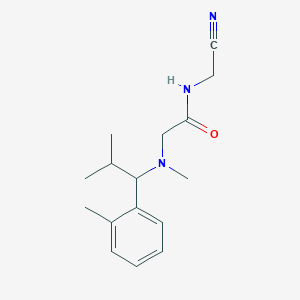 molecular formula C16H23N3O B2554051 N-(Cyanomethyl)-2-[methyl-[2-methyl-1-(2-methylphenyl)propyl]amino]acetamide CAS No. 2224163-10-2