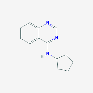 molecular formula C13H15N3 B255406 N-cyclopentylquinazolin-4-amine 