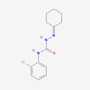 molecular formula C13H16ClN3O B2554062 1-(2-Chlorophenyl)-3-(cyclohexylideneamino)urea CAS No. 92234-69-0