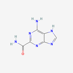 molecular formula C6H6N6O B2554077 2-Carbamoyl-6-aminopurine CAS No. 2138217-05-5