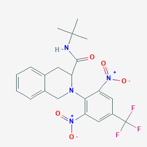 N-(tert-butyl)-2-[2,6-dinitro-4-(trifluoromethyl)phenyl]-1,2,3,4-tetrahydro-3-isoquinolinecarboxamide