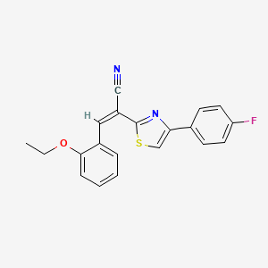 (Z)-3-(2-ethoxyphenyl)-2-(4-(4-fluorophenyl)thiazol-2-yl)acrylonitrile
