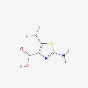 molecular formula C7H10N2O2S B2554108 2-氨基-5-异丙基噻唑-4-羧酸 CAS No. 288149-79-1