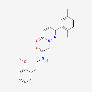 molecular formula C23H25N3O3 B2554109 2-(3-(2,5-二甲苯基)-6-氧代吡哒嗪-1(6H)-基)-N-(2-甲氧基苯乙基)乙酰胺 CAS No. 941930-99-0