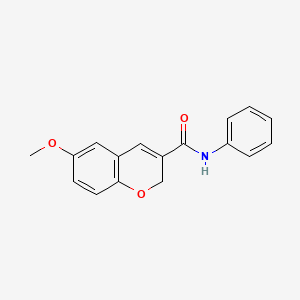 molecular formula C17H15NO3 B2554110 6-methoxy-N-phenyl-2H-chromene-3-carboxamide CAS No. 338760-37-5