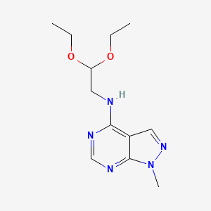 N-(2,2-diethoxyethyl)-1-methyl-1H-pyrazolo[3,4-d]pyrimidin-4-amine