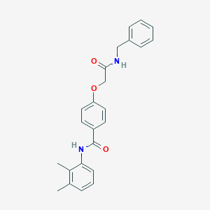 molecular formula C24H24N2O3 B255412 4-[2-(benzylamino)-2-oxoethoxy]-N-(2,3-dimethylphenyl)benzamide 
