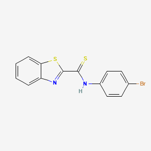 molecular formula C14H9BrN2S2 B2554121 N-(4-bromophenyl)-1,3-benzothiazole-2-carbothioamide CAS No. 108656-72-0
