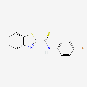 molecular formula C14H9BrN2S2 B2554121 N-(4-bromofenil)-1,3-benzotiazol-2-carbothioamida CAS No. 108656-72-0