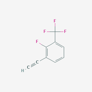 molecular formula C9H4F4 B2554122 1-Ethynyl-2-fluoro-3-(trifluoromethyl)benzene CAS No. 1823362-73-7