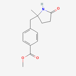 Methyl 4-[(2-methyl-5-oxopyrrolidin-2-yl)methyl]benzoate