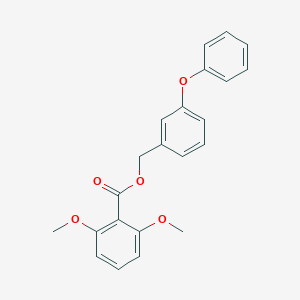 molecular formula C22H20O5 B255414 3-Phenoxybenzyl 2,6-dimethoxybenzoate 