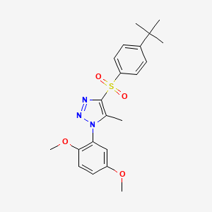 4-[(4-tert-butylphenyl)sulfonyl]-1-(2,5-dimethoxyphenyl)-5-methyl-1H-1,2,3-triazole