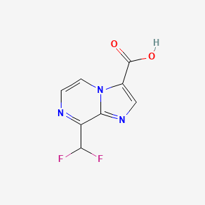 molecular formula C8H5F2N3O2 B2554151 8-(Difluoromethyl)imidazo[1,2-a]pyrazine-3-carboxylic acid CAS No. 2248355-01-1