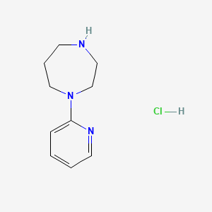 molecular formula C10H16ClN3 B2554152 1-(Pyridin-2-yl)-1,4-diazepane hydrochloride CAS No. 1177314-80-5