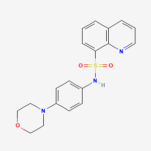 N-[4-(morpholin-4-yl)phenyl]quinoline-8-sulfonamide