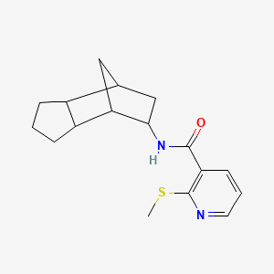 2-(methylsulfanyl)-N-{tricyclo[5.2.1.0^{2,6}]decan-8-yl}pyridine-3-carboxamide