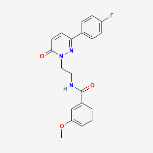 molecular formula C20H18FN3O3 B2554165 N-(2-(3-(4-氟苯基)-6-氧代吡哒嗪-1(6H)-基)乙基)-3-甲氧基苯甲酰胺 CAS No. 921574-51-8