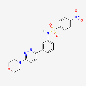 N-(3-(6-morpholinopyridazin-3-yl)phenyl)-4-nitrobenzenesulfonamide