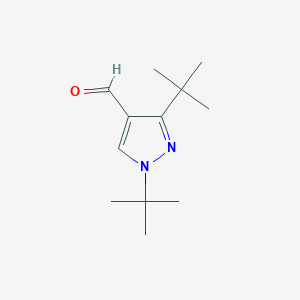 molecular formula C12H20N2O B2554191 1,3-Ditert-butylpyrazole-4-carbaldehyde CAS No. 1152505-82-2