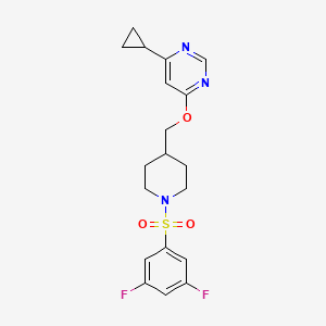 4-Cyclopropyl-6-((1-((3,5-difluorophenyl)sulfonyl)piperidin-4-yl)methoxy)pyrimidine