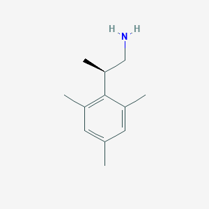 (2R)-2-(2,4,6-Trimethylphenyl)propan-1-amine