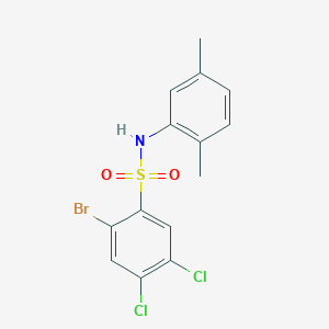 2-bromo-4,5-dichloro-N-(2,5-dimethylphenyl)benzene-1-sulfonamide