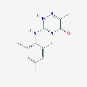 molecular formula C13H16N4O B255421 6-methyl-3-(2,4,6-trimethylanilino)-2H-1,2,4-triazin-5-one 