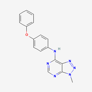 molecular formula C17H14N6O B2554212 3-methyl-N-(4-phenoxyphenyl)-3H-[1,2,3]triazolo[4,5-d]pyrimidin-7-amine CAS No. 899757-76-7