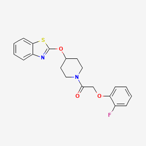 1-(4-(Benzo[d]thiazol-2-yloxy)piperidin-1-yl)-2-(2-fluorophenoxy)ethanone
