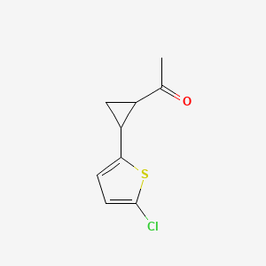 1-[2-(5-Chlorothiophen-2-yl)cyclopropyl]ethan-1-one