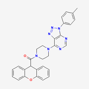 molecular formula C29H25N7O2 B2554244 (4-(3-(p-tolil)-3H-[1,2,3]triazolo[4,5-d]pirimidin-7-il)piperazin-1-il)(9H-xanten-9-il)metanona CAS No. 920226-02-4