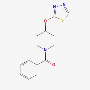 (4-((1,3,4-Thiadiazol-2-yl)oxy)piperidin-1-yl)(phenyl)methanone