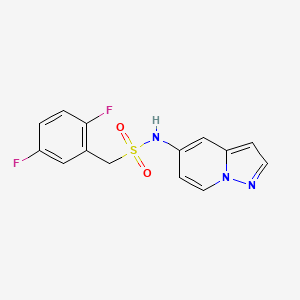 1-(2,5-difluorophenyl)-N-(pyrazolo[1,5-a]pyridin-5-yl)methanesulfonamide