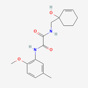 molecular formula C17H22N2O4 B2554260 N'-[(1-hydroxycyclohex-2-en-1-yl)methyl]-N-(2-methoxy-5-methylphenyl)ethanediamide CAS No. 2097869-25-3