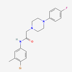 molecular formula C19H21BrFN3O B2554270 N-(4-bromo-3-methylphenyl)-2-[4-(4-fluorophenyl)piperazin-1-yl]acetamide CAS No. 329079-96-1