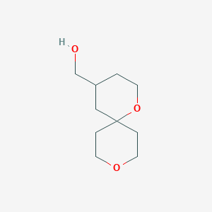 molecular formula C10H18O3 B2554273 1,9-Dioxaspiro[5.5]undecan-4-ylmethanol CAS No. 1517862-80-4