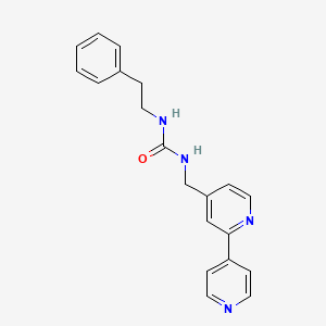 molecular formula C20H20N4O B2554281 1-([2,4'-Bipyridin]-4-ylmethyl)-3-phenethylurea CAS No. 2309585-38-2
