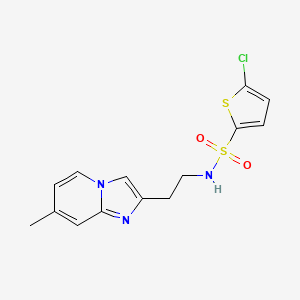 5-chloro-N-(2-(7-methylimidazo[1,2-a]pyridin-2-yl)ethyl)thiophene-2-sulfonamide