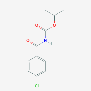 molecular formula C11H12ClNO3 B255432 propan-2-yl N-(4-chlorobenzoyl)carbamate 