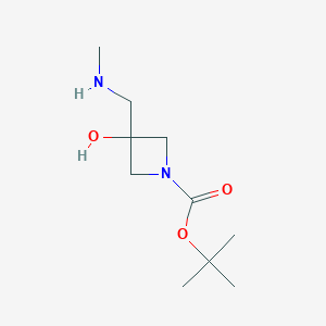 Tert-butyl 3-hydroxy-3-(methylaminomethyl)azetidine-1-carboxylate