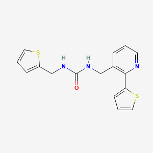 1-((2-(Thiophen-2-yl)pyridin-3-yl)methyl)-3-(thiophen-2-ylmethyl)urea