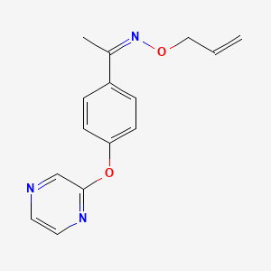 1-[4-(2-pyrazinyloxy)phenyl]-1-ethanone O-allyloxime