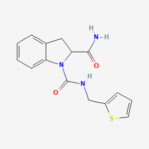 N1-(thiophen-2-ylmethyl)indoline-1,2-dicarboxamide