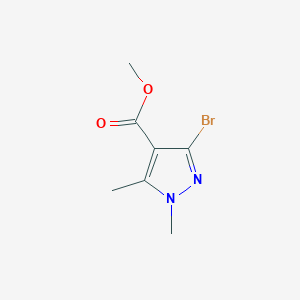 molecular formula C7H9BrN2O2 B2554358 3-溴-1,5-二甲基吡唑-4-羧酸甲酯 CAS No. 1946812-86-7