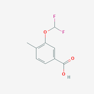 molecular formula C9H8F2O3 B2554371 3-(Difluoromethoxy)-4-methylbenzoic acid CAS No. 1249751-97-0