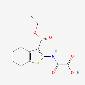 {[3-(Ethoxycarbonyl)-4,5,6,7-tetrahydro-1-benzothiophen-2-yl]carbamoyl}formic acid