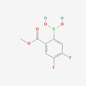 4,5-Difluoro-2-(methoxycarbonyl)phenylboronic acid