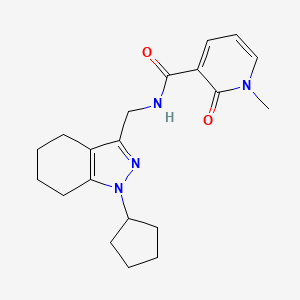 N-((1-cyclopentyl-4,5,6,7-tetrahydro-1H-indazol-3-yl)methyl)-1-methyl-2-oxo-1,2-dihydropyridine-3-carboxamide