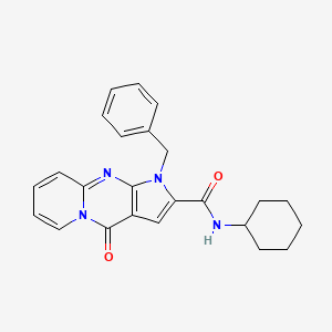1-benzyl-N-cyclohexyl-4-oxo-1,4-dihydropyrido[1,2-a]pyrrolo[2,3-d]pyrimidine-2-carboxamide